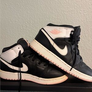 Jordan Black and White Sneakers